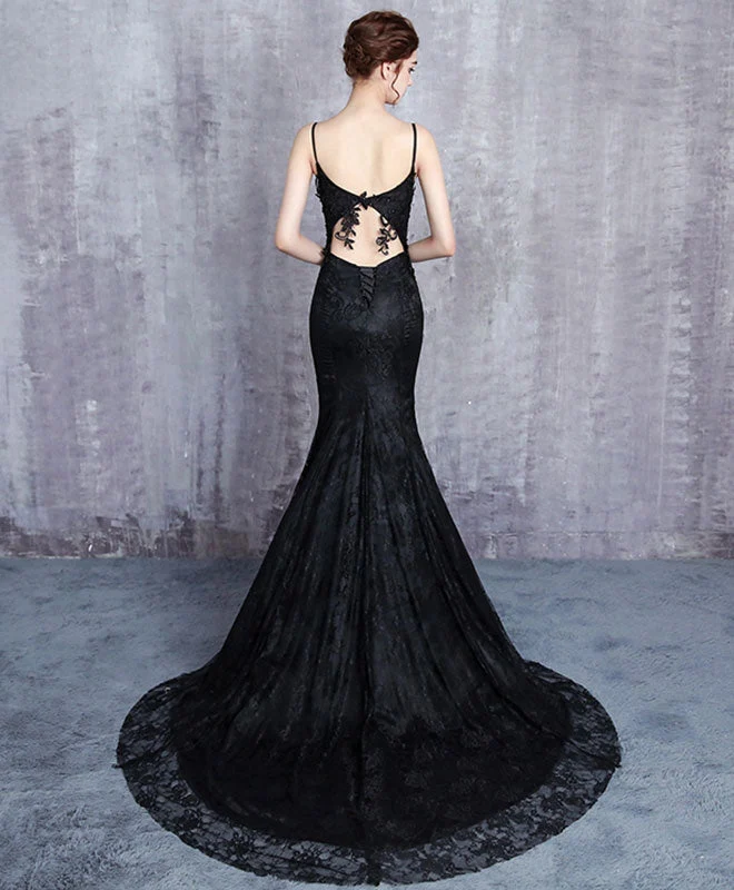 Superbe robe de soirée sirène noire