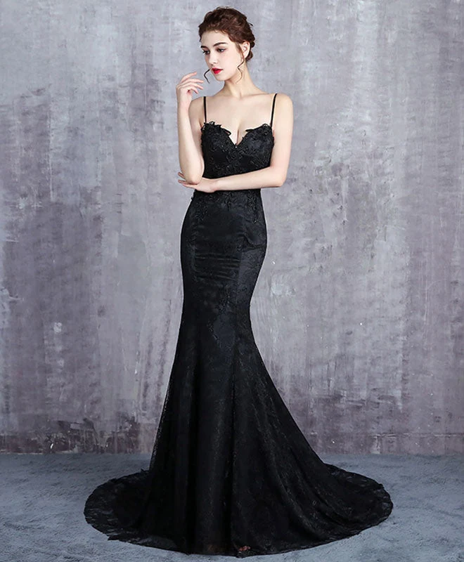 Superbe robe de soirée sirène noire