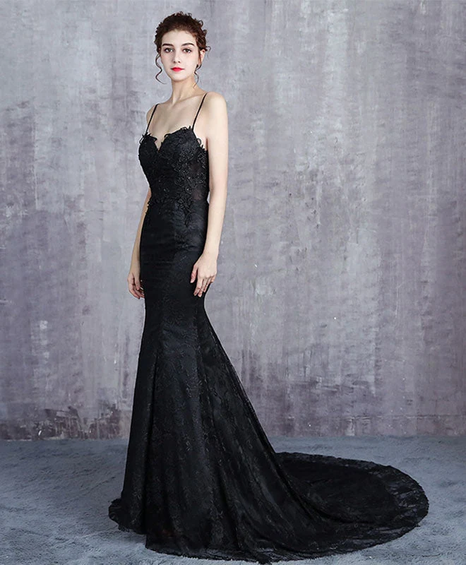 Superbe robe de soirée sirène noire