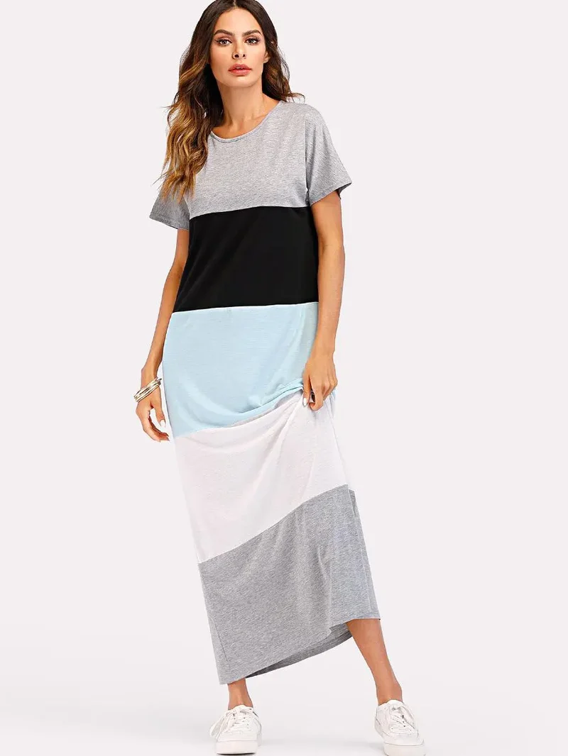 Summer Stripes Maxi Dress