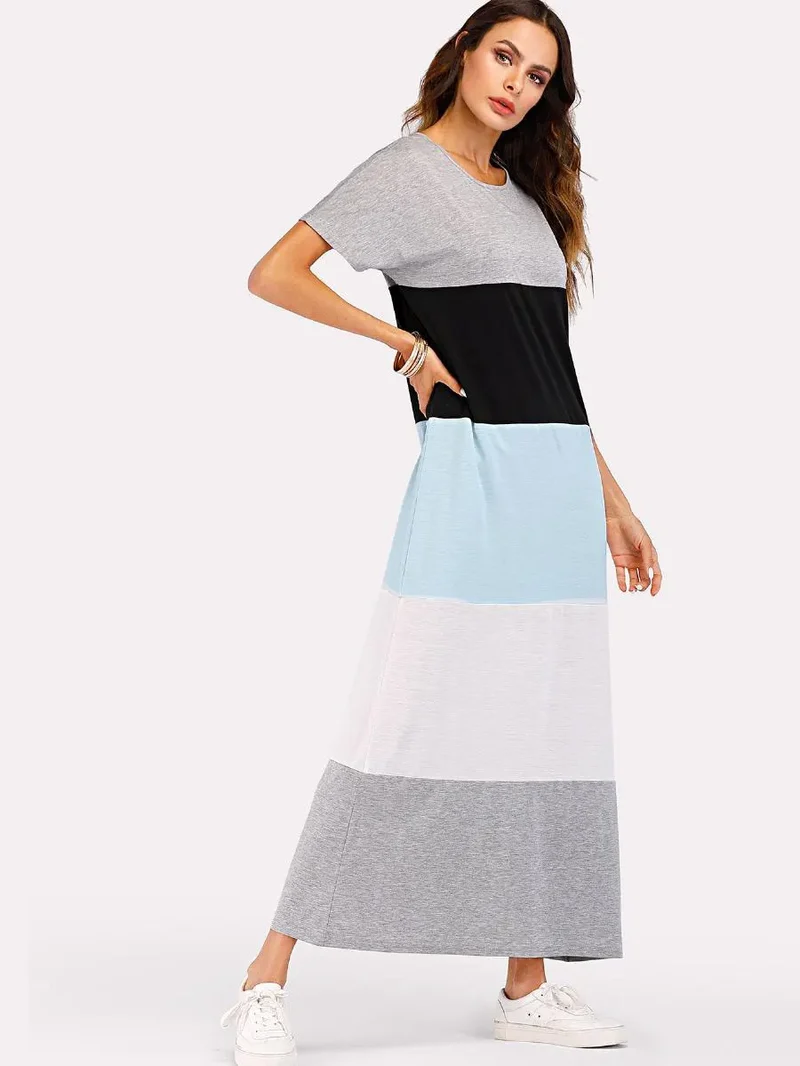 Summer Stripes Maxi Dress