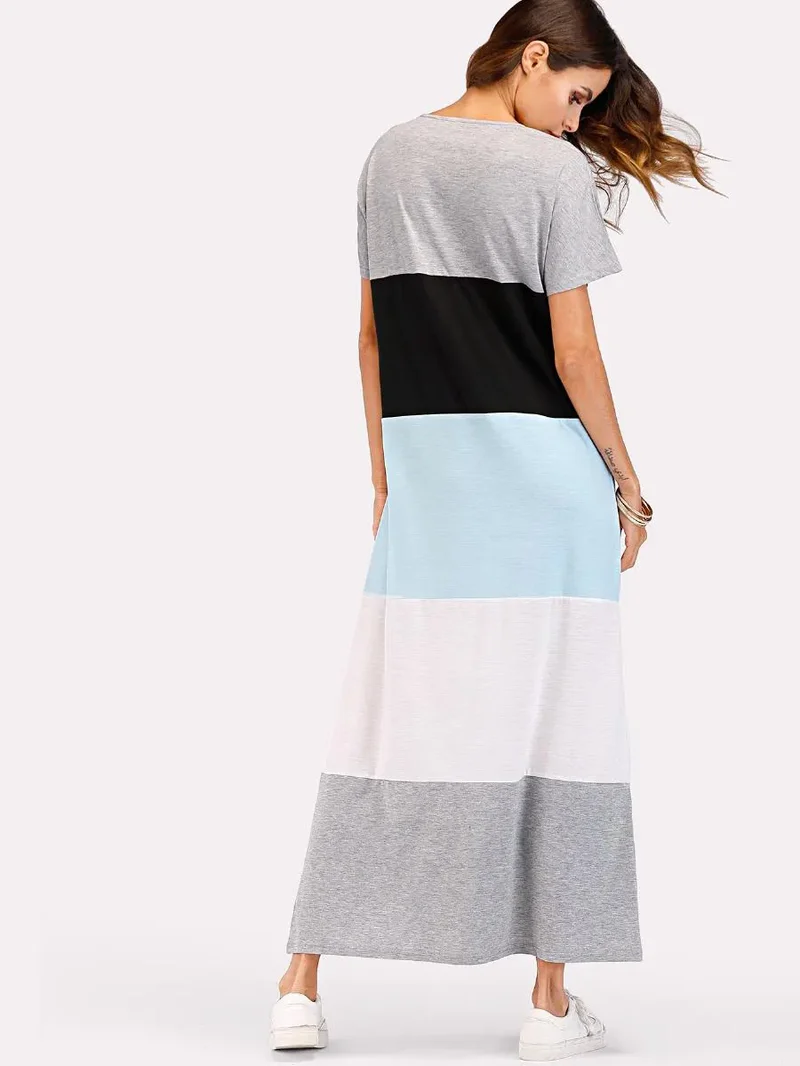 Summer Stripes Maxi Dress