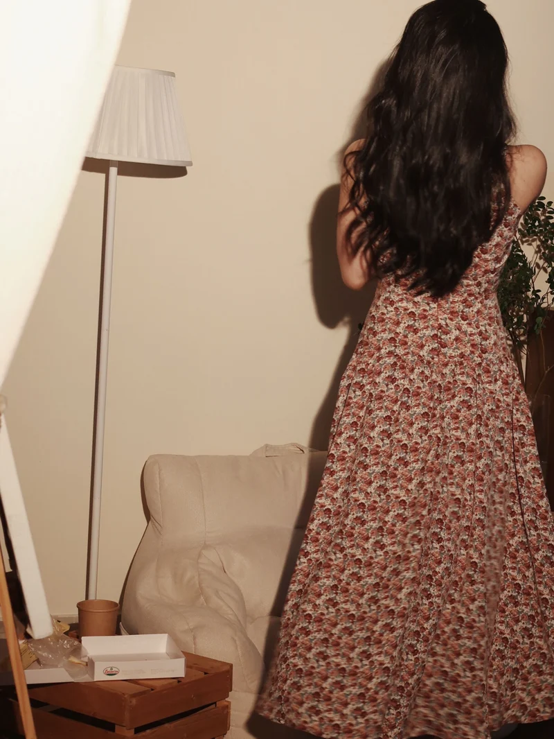 Robe Flora d'été sans manches