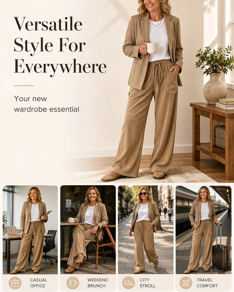 Pantalon Poche Cordon Long