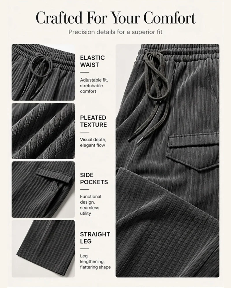Pantalon Poche Cordon Long