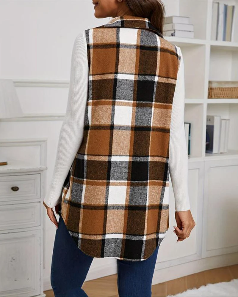 Manteaux Avec Carreaux, Poche Et Gilet Caractéristiques