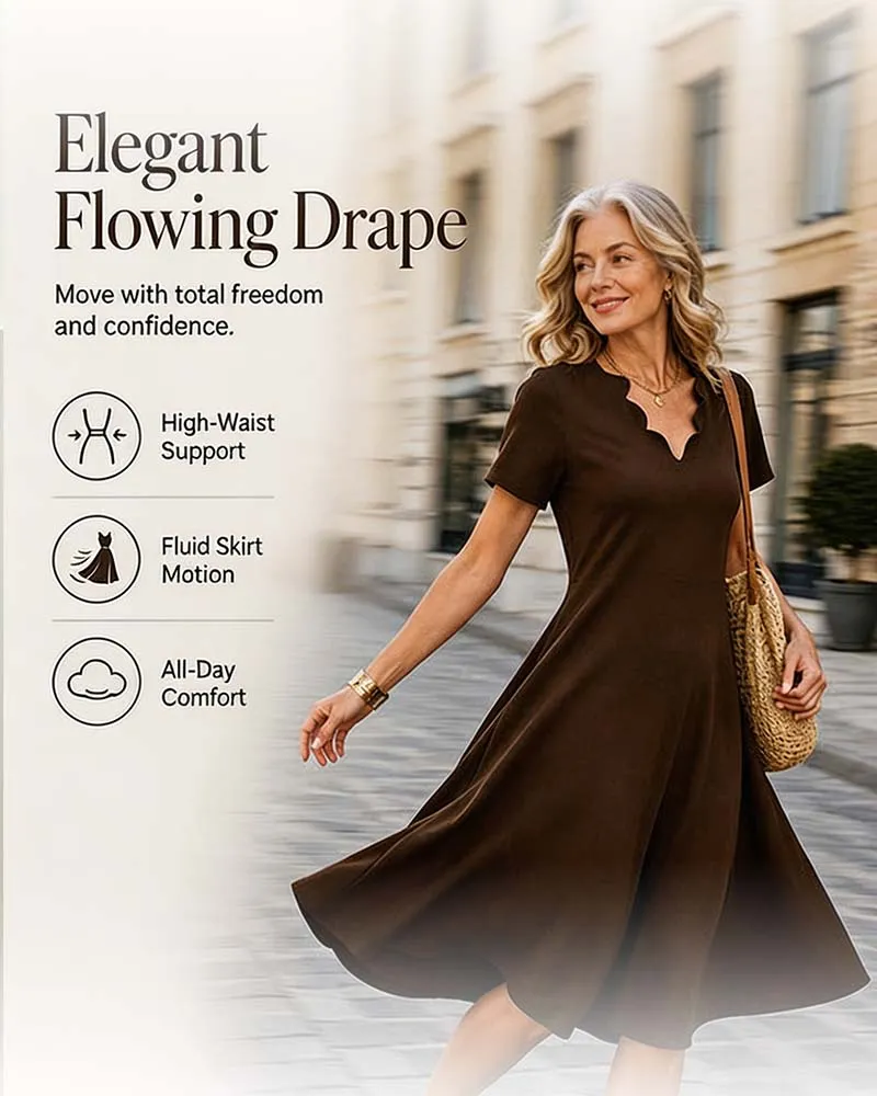 Robe Manche Courte Unie