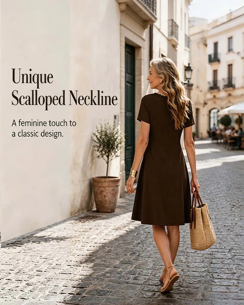 Robe Manche Courte Unie