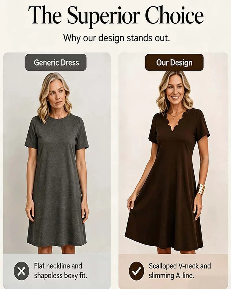 Robe Manche Courte Unie