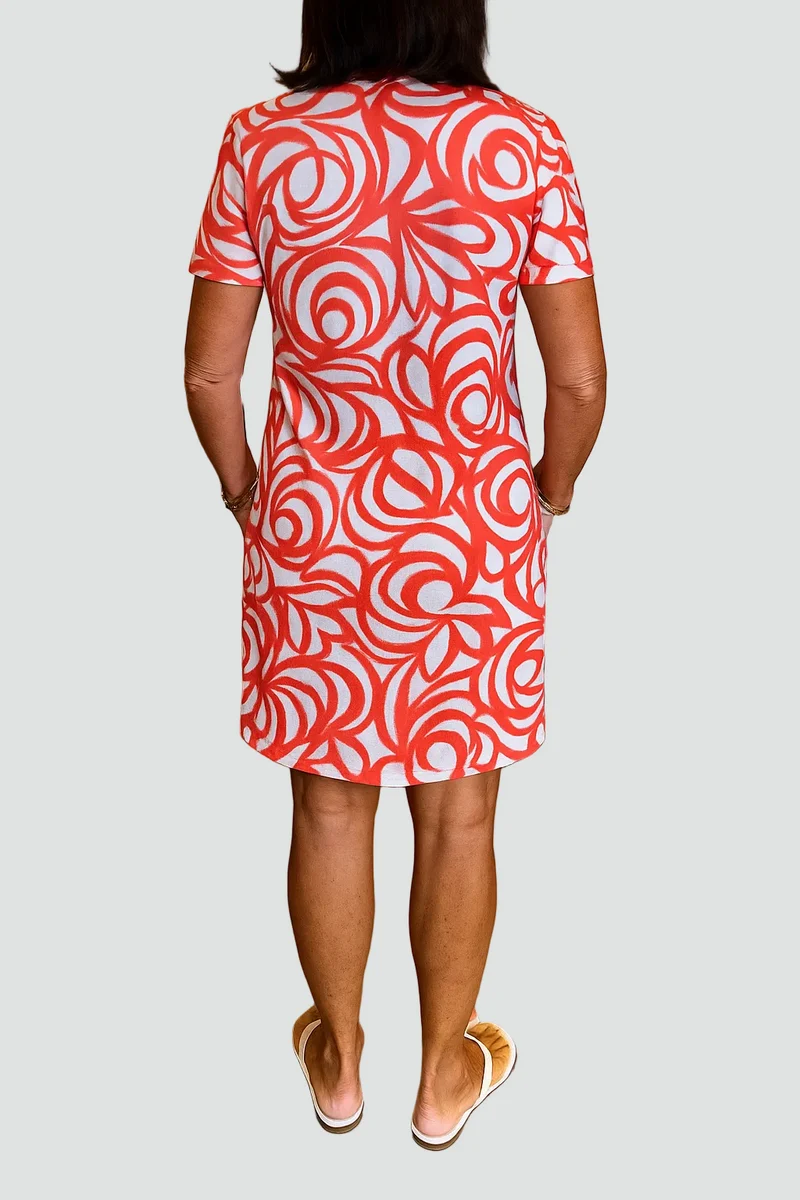 Stéphanie | Robe décontractée à imprimé floral pour femmes