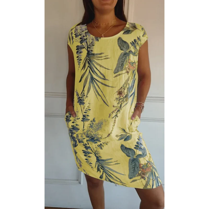 Marjolaine | Robe pour Femme | À Imprimé Floral, Décontractée & Polyvalente