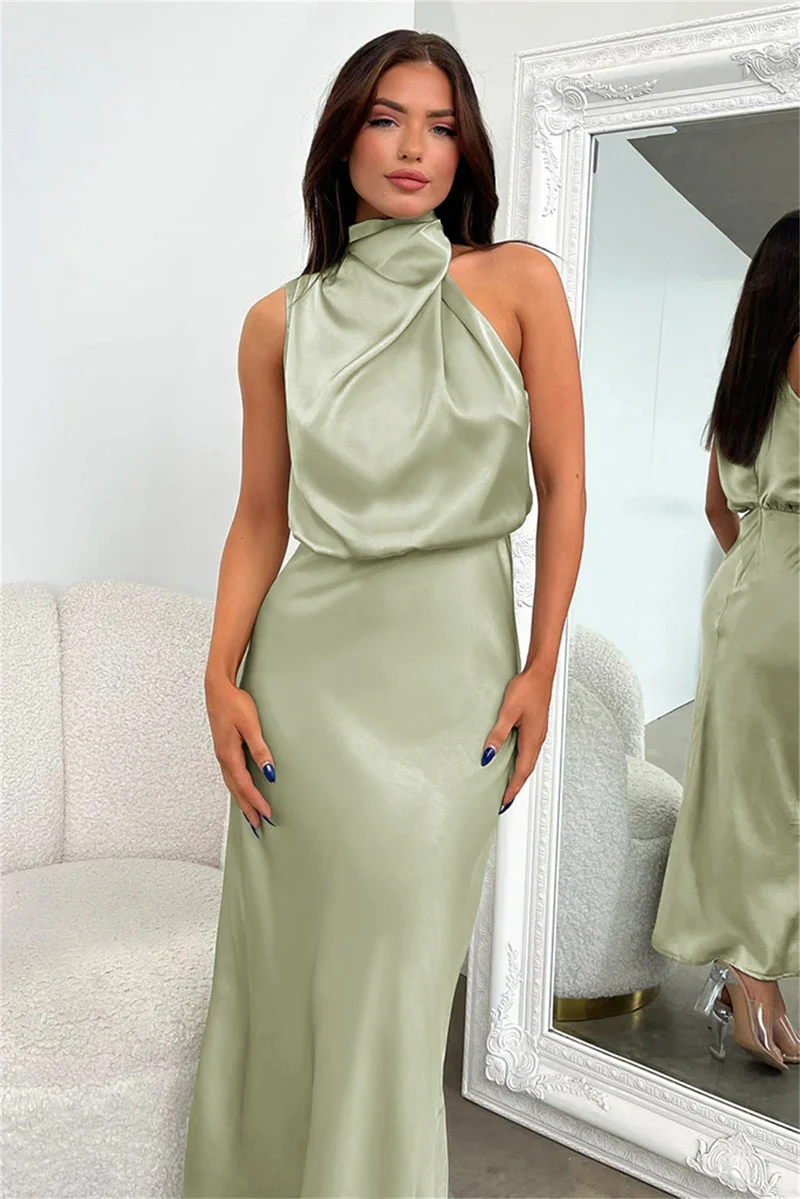 Célestine | Robe élégante à col halter pour femmes