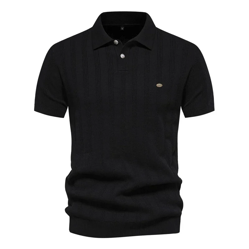 Célestin | Polo en maille rayé pour hommes