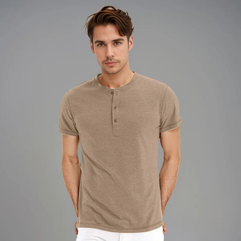 Baptiste | Chemise Henley décontractée pour hommes
