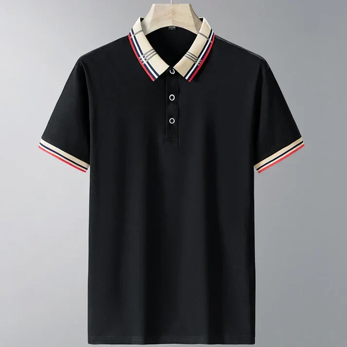 Jérôme | Polo classique avec col rayé pour hommes