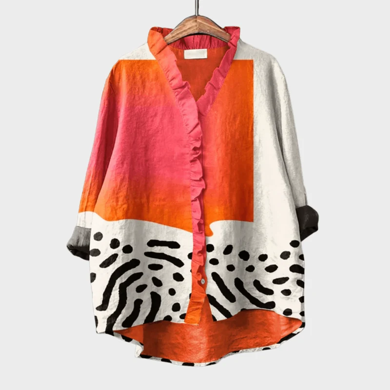 Blouse Motif Artistique pour Femmes