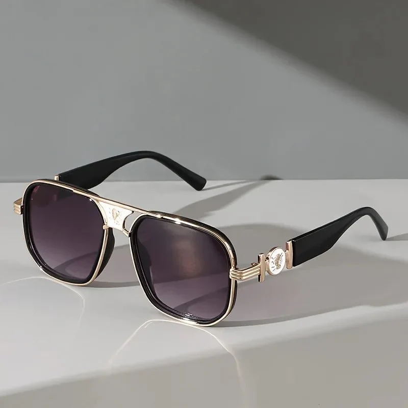 Lunettes de Soleil en Métal à Protection UV400 pour Femmes