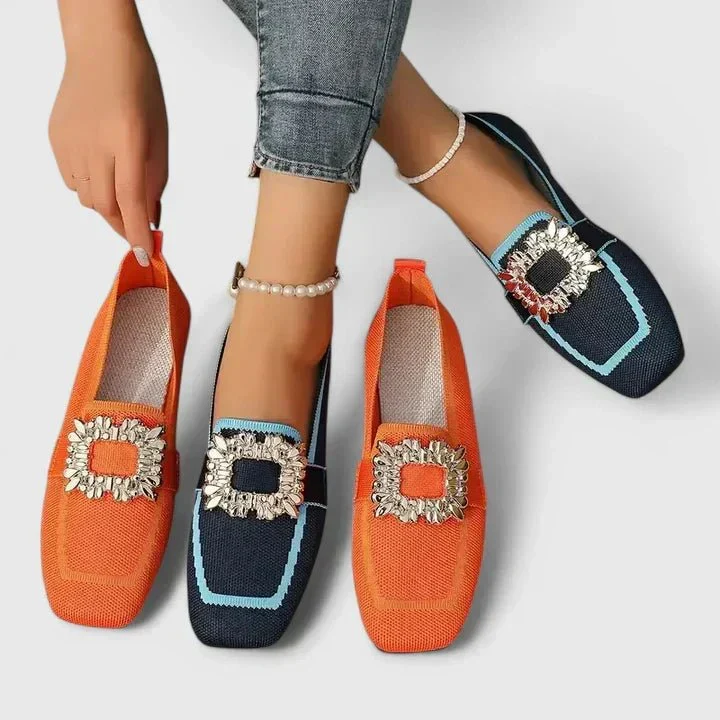 Chaussons Orthopédiques avec Boucle Décorative pour Femmes
