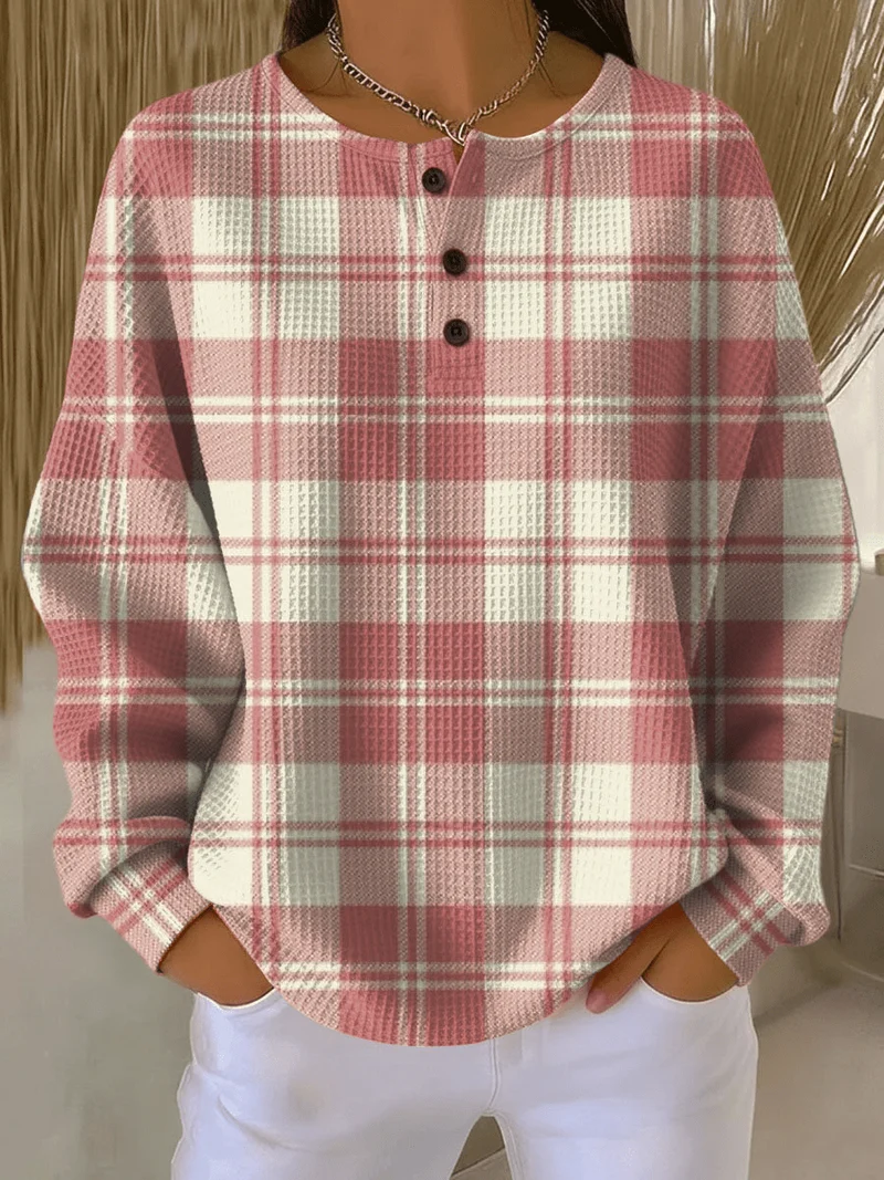 Pull en Tricot Waffle pour Femmes