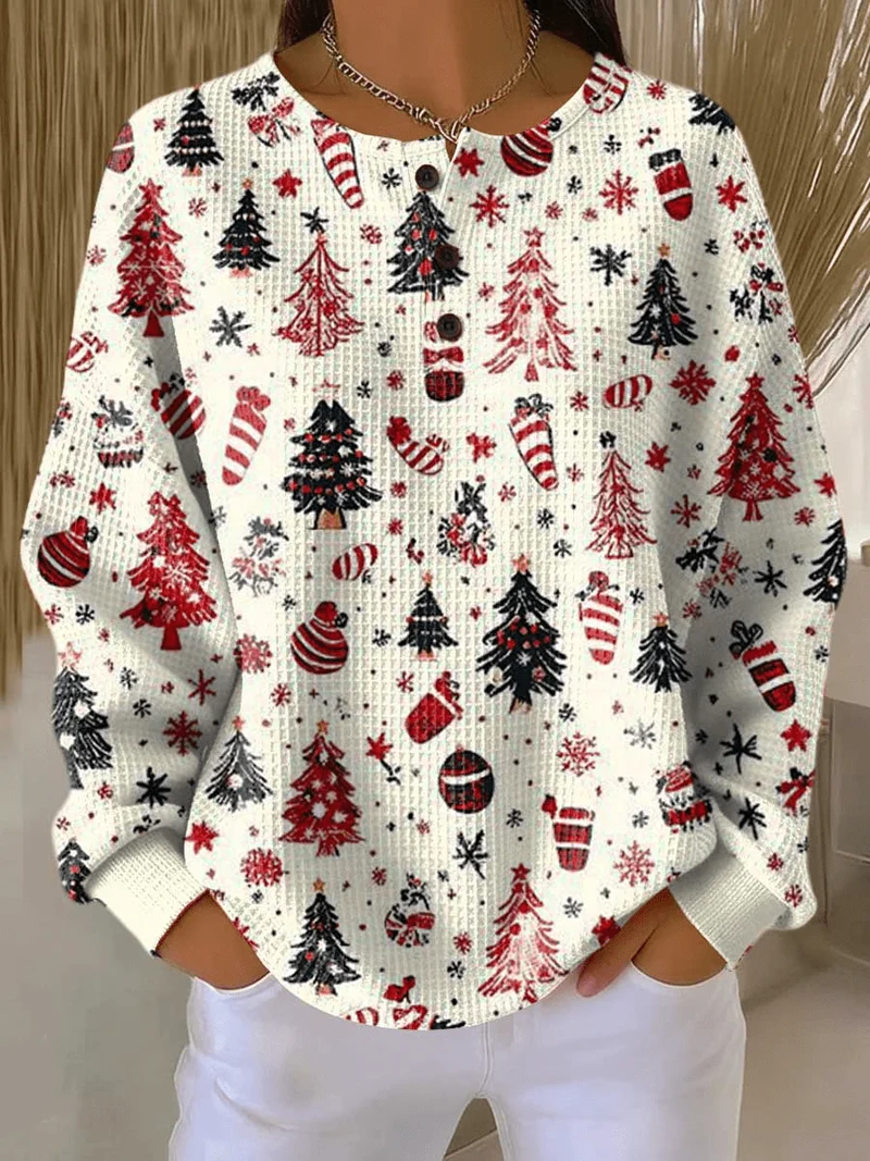 Pull en Tricot Waffle pour Femmes