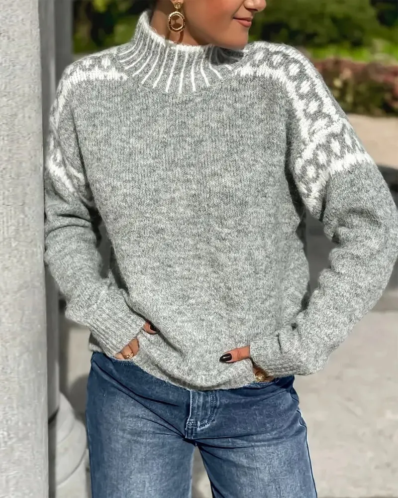 Pull en Tricot Waffle pour Femmes