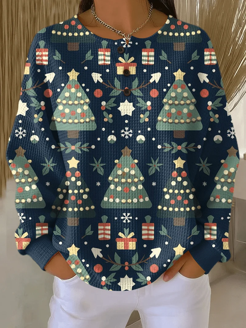 Pull en Tricot Waffle pour Femmes