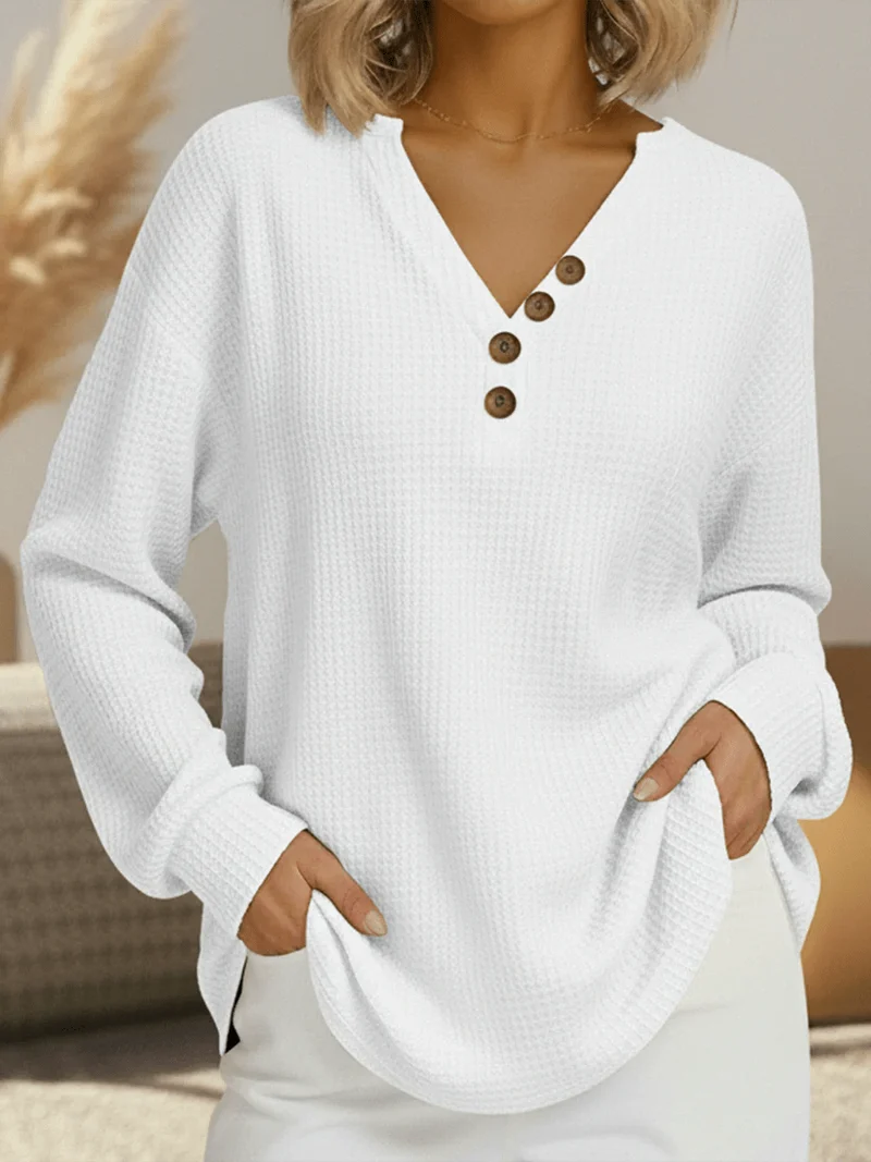 Pull en Tricot Waffle pour Femmes