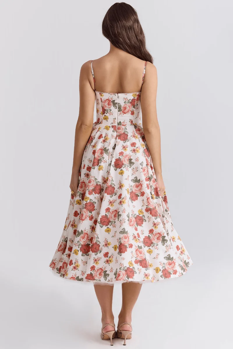 Robe Midi en Satin pour Femmes