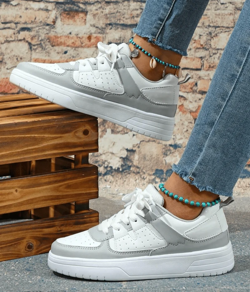 Sneakers avec Lacets Confortables pour Femmes