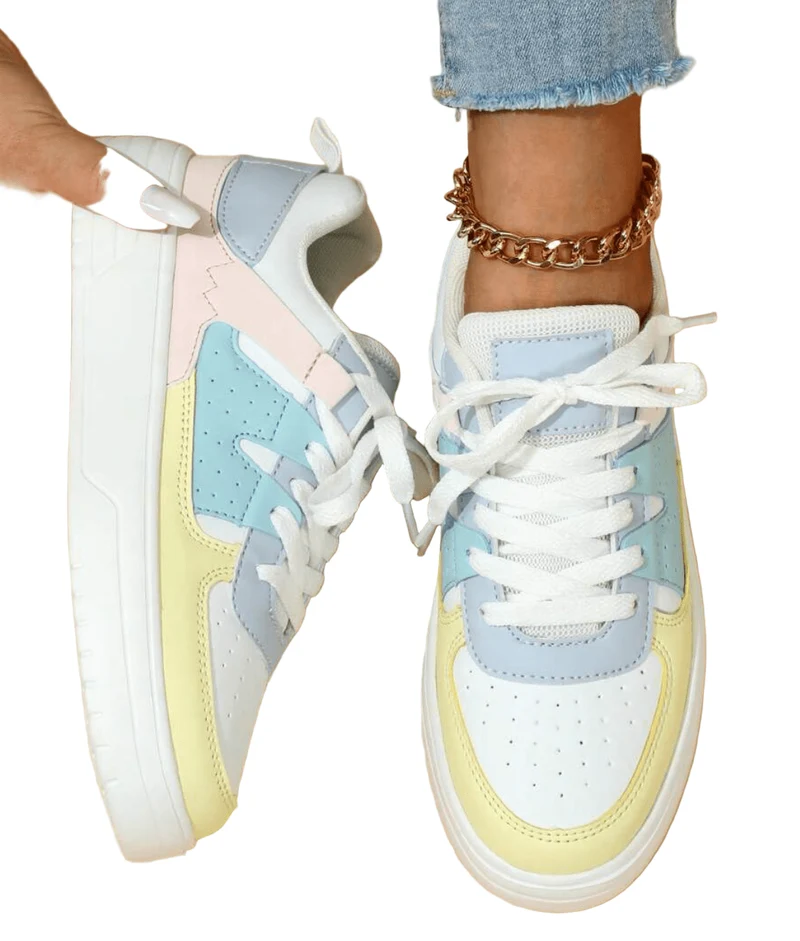 Sneakers avec Lacets Confortables pour Femmes