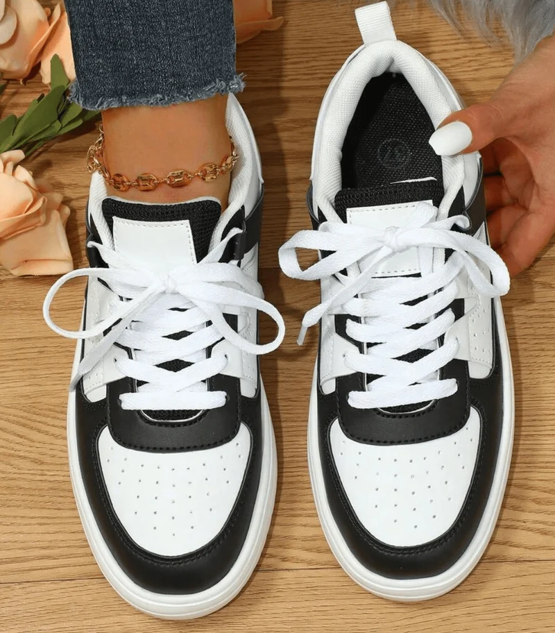 Sneakers avec Lacets Confortables pour Femmes