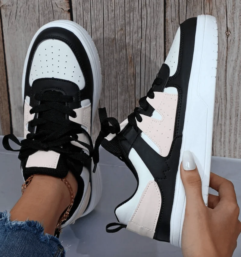 Sneakers avec Lacets Confortables pour Femmes