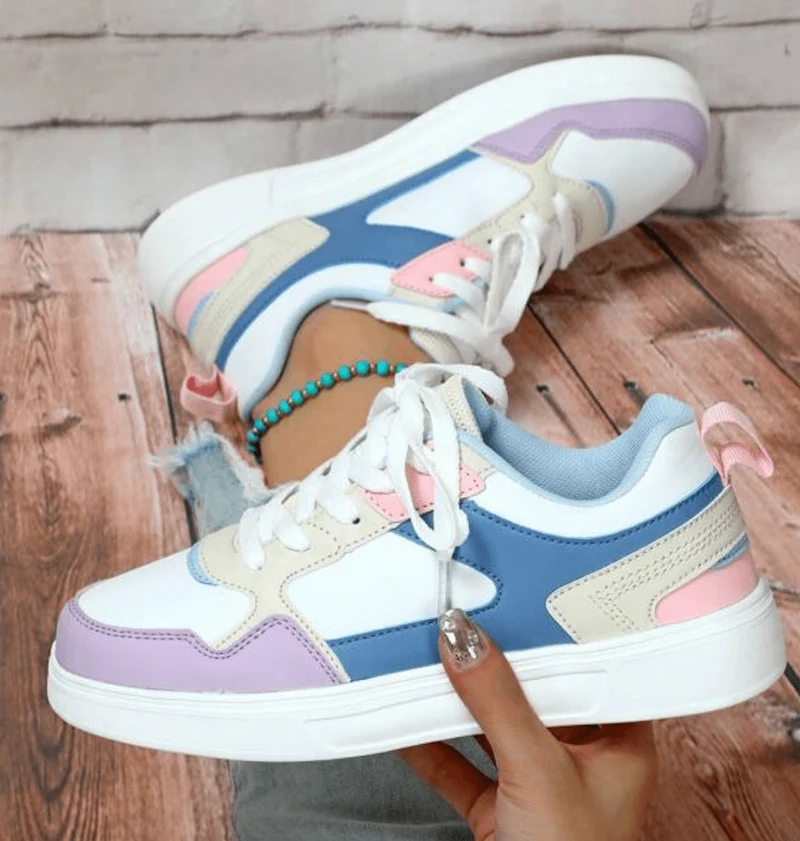 Sneakers avec Lacets Confortables pour Femmes