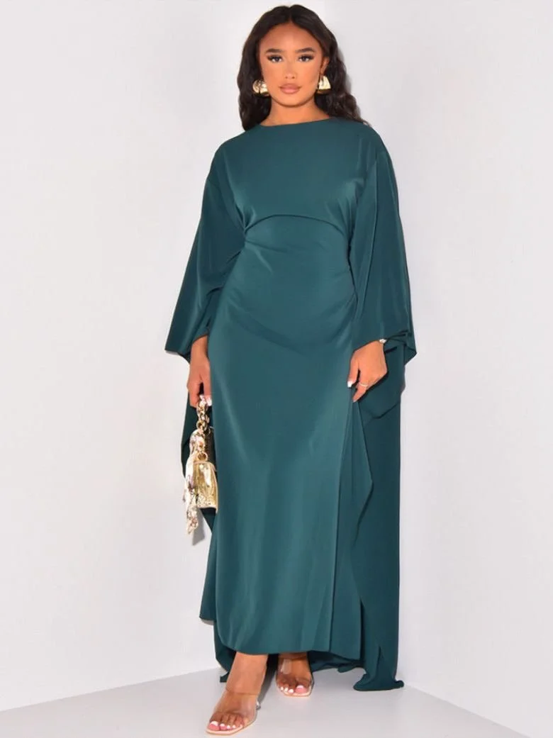 Robe Longue à Manches Évasées pour Femmes
