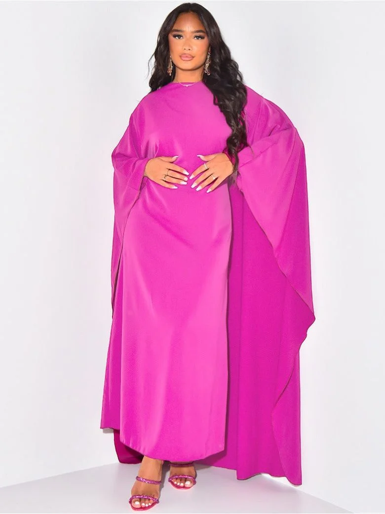 Robe Longue à Manches Évasées pour Femmes