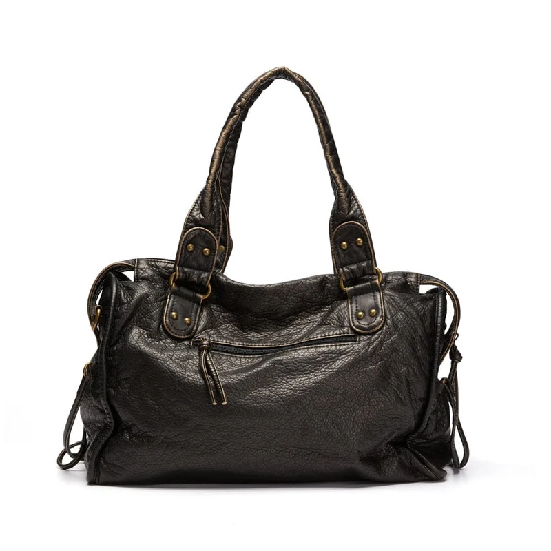 Sac à main vintage en cuir pour femmes