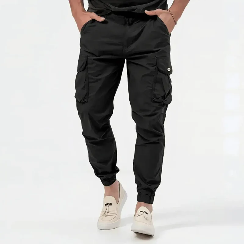 Jogger Cargo Homme Coupe Ajustée avec Poches