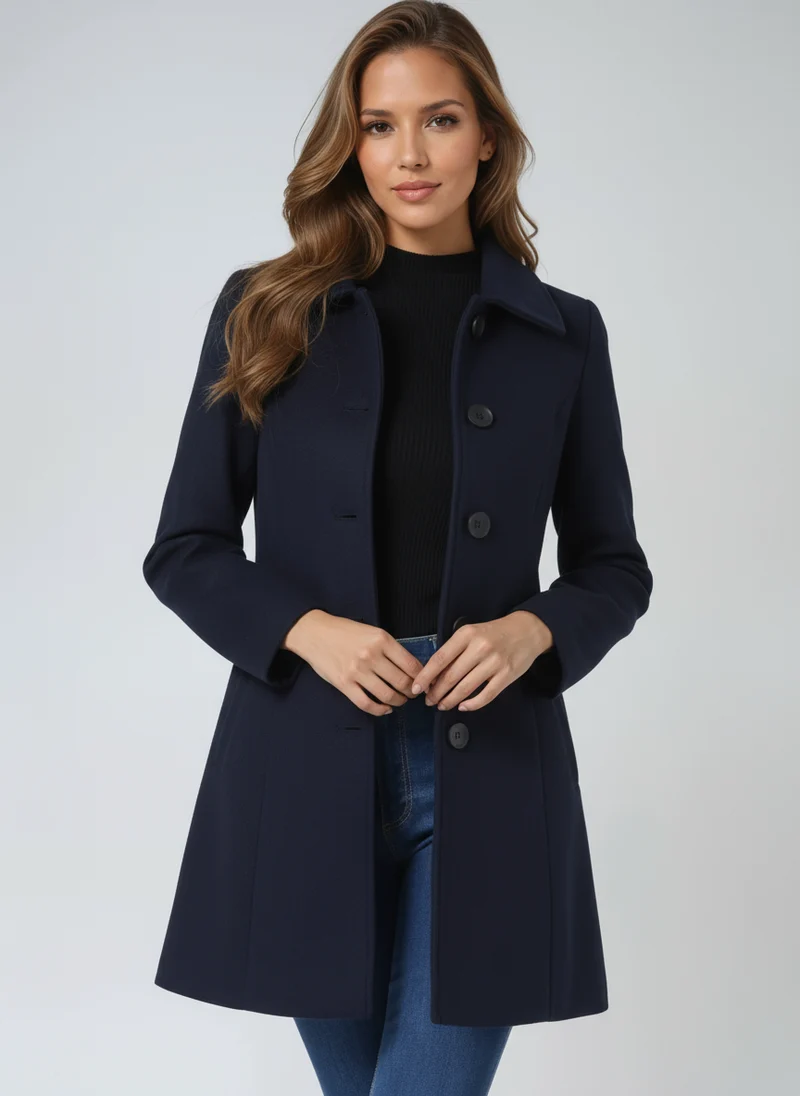 Trench Manteau Femme d’Hiver à Boutonnage Simple