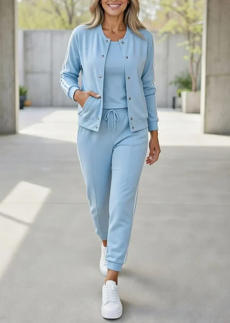 Ensemble Femme 3 Pièces avec Pantalon et Veste