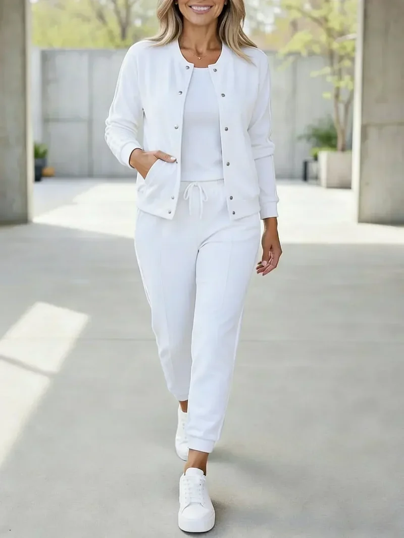 Ensemble Femme 3 Pièces avec Pantalon et Veste