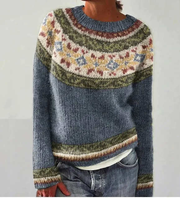 Pull Femme en Maille Style Scandinave