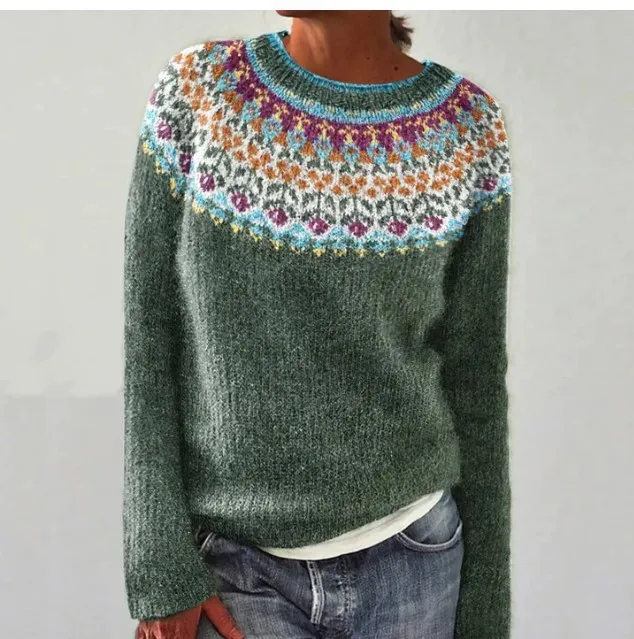 Pull Femme en Maille Style Scandinave