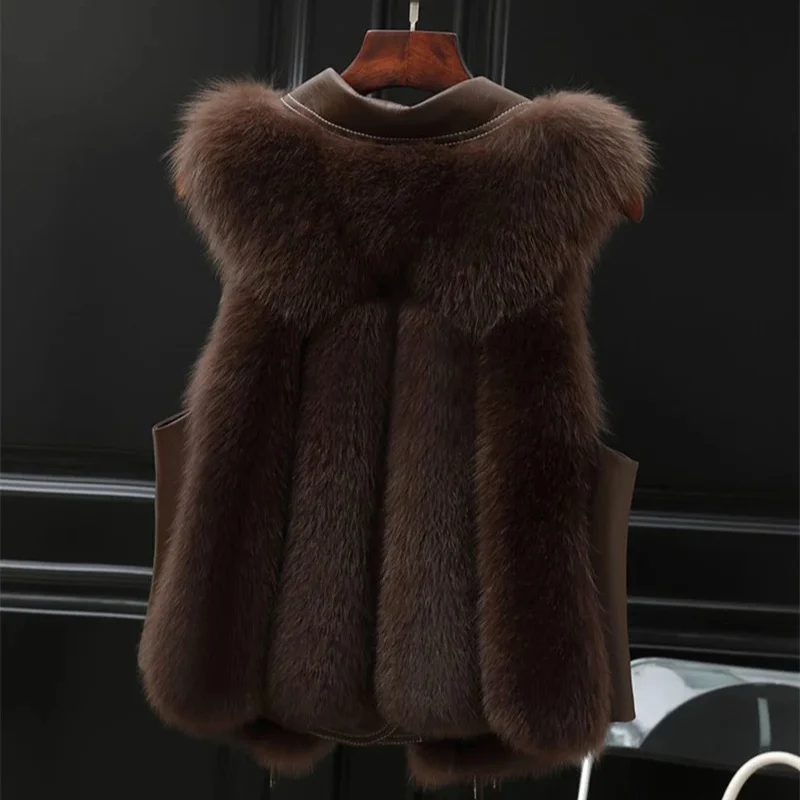 Gilet Femme en Fausse Fourrure