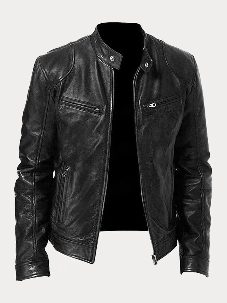 Veste en Cuir Homme