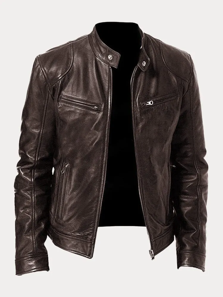 Veste en Cuir Homme