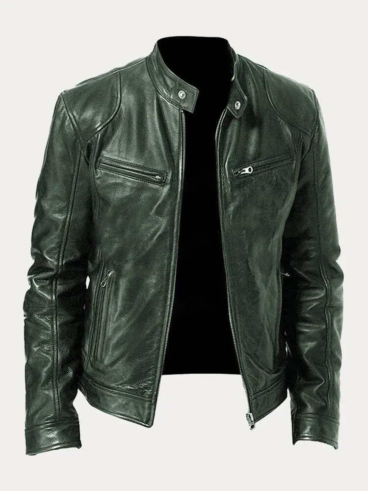 Veste en Cuir Homme