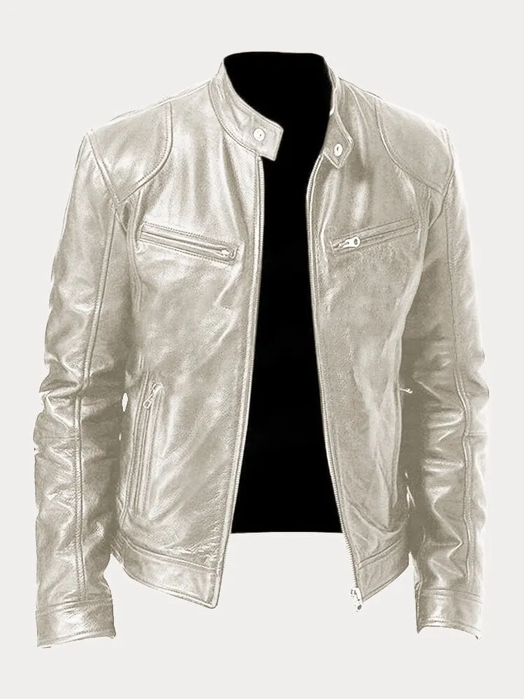 Veste en Cuir Homme
