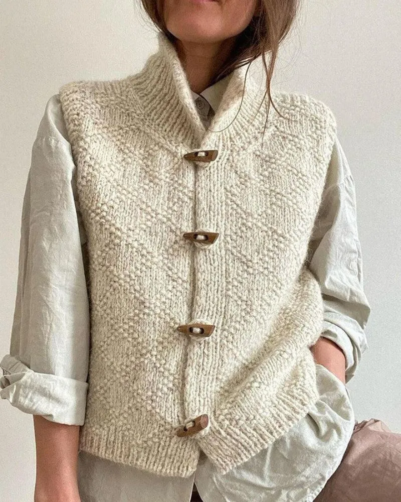 Gilet Femme en Maille Sans Manches