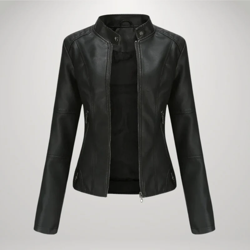 Veste en Cuir Décontractée