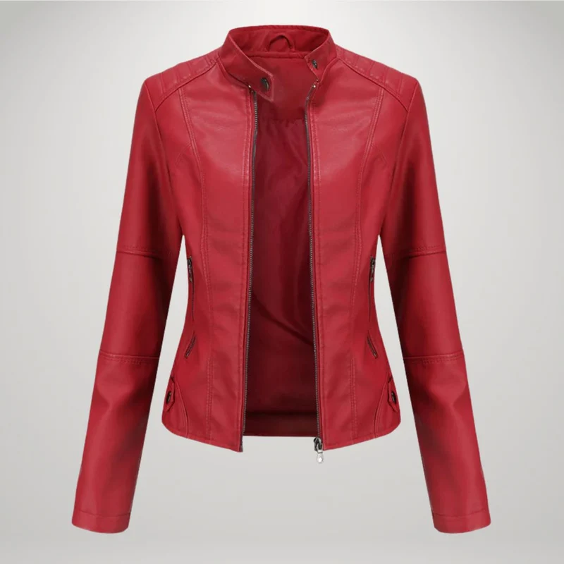 Veste en Cuir Décontractée